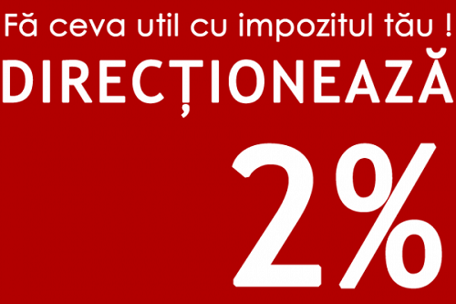 Direcționează 2% către lucrarea filantropică