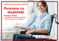 Oferta de locuri de muncă pentru persoane cu dizabilități